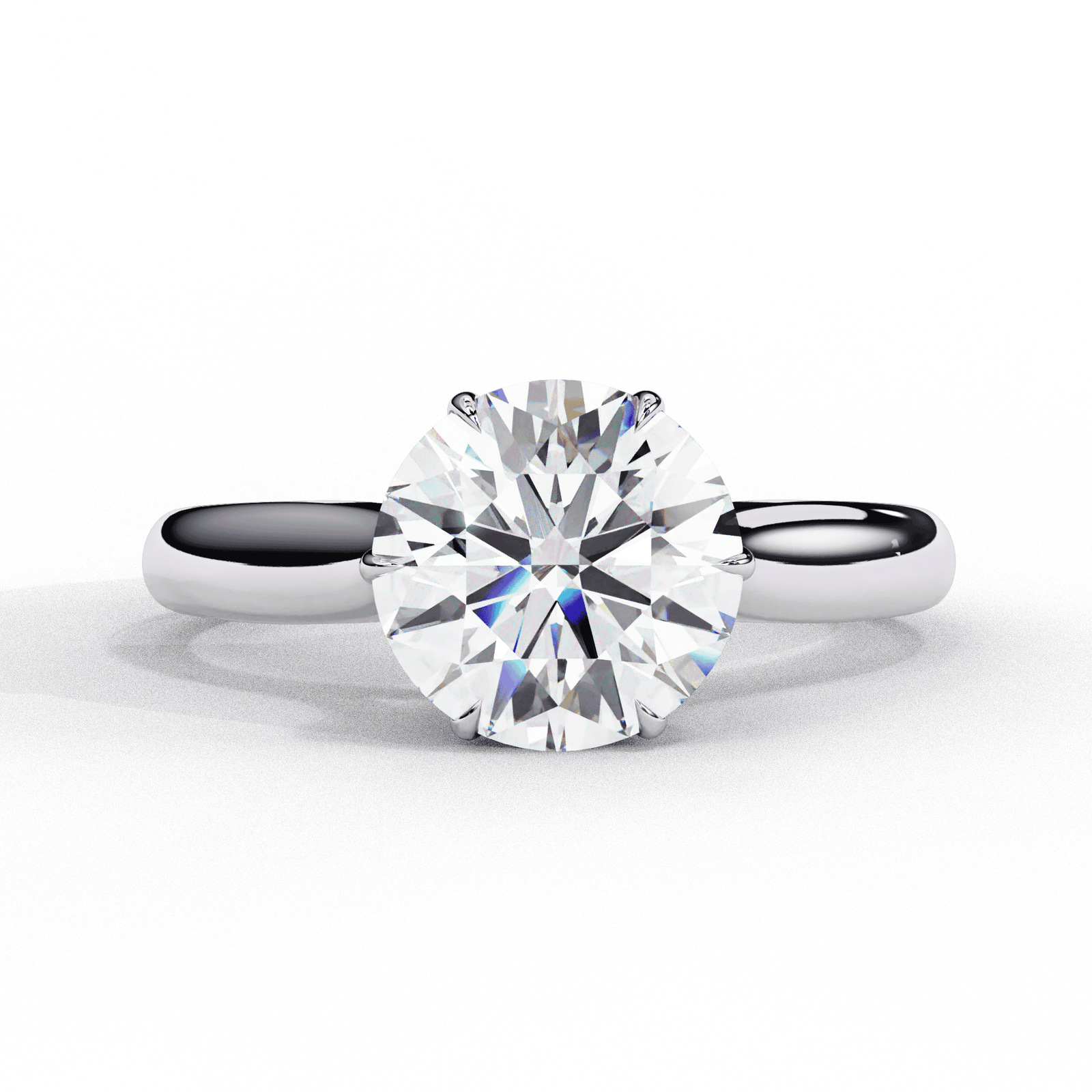 Round Brilliant Solitaire Diamond Engagement Ring